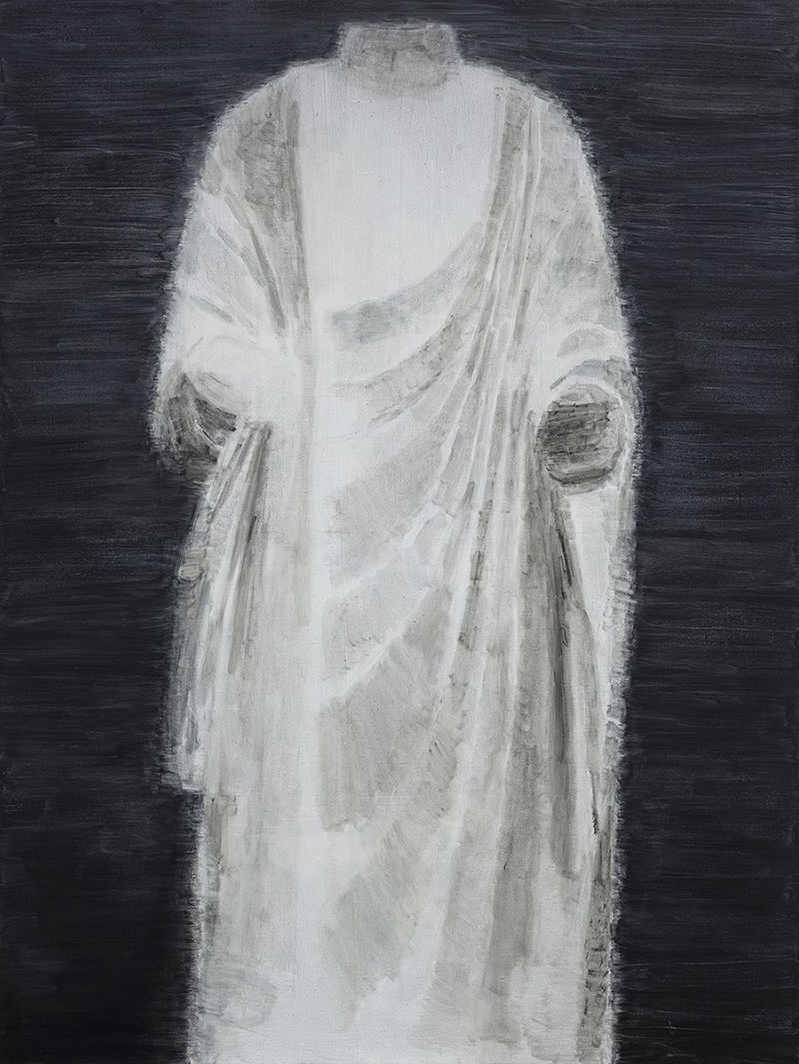 White Marble Figure of Buddha No.6