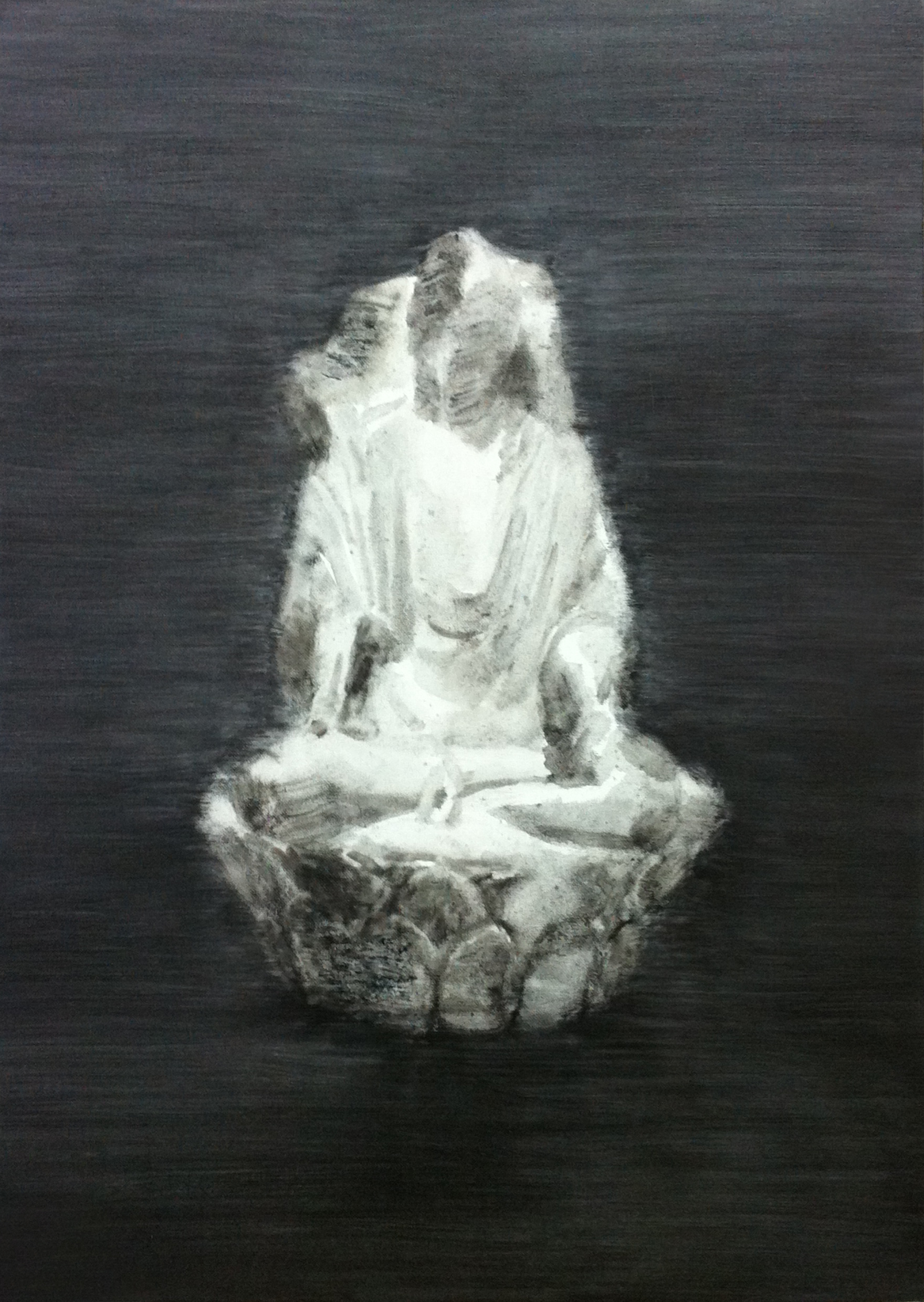 White Marble Figure of Buddha(s)